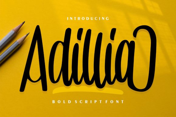 Adillia: The Bold Script Font for Scroll-Stopping Content