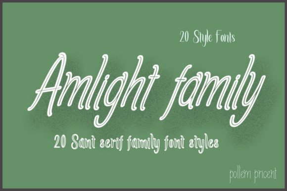 Amlight Family: A Script Handwritten Font for Modern Web Design