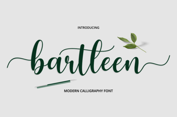Bartleen Font: A Handwritten Typeface for Modern Web Design