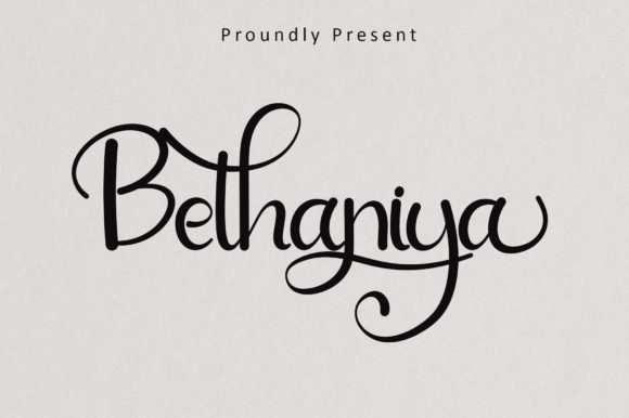 Bethaniya: The Elegant Script Font for Modern Campaigns