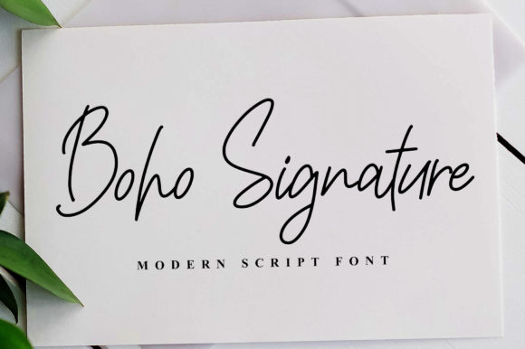 Boho Signature Font for Handmade Brands and Weddings