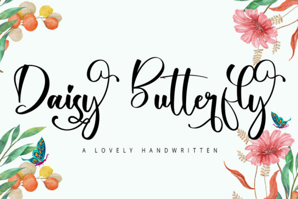 Daisy Butterfly Typeface Review for Elegant Branding