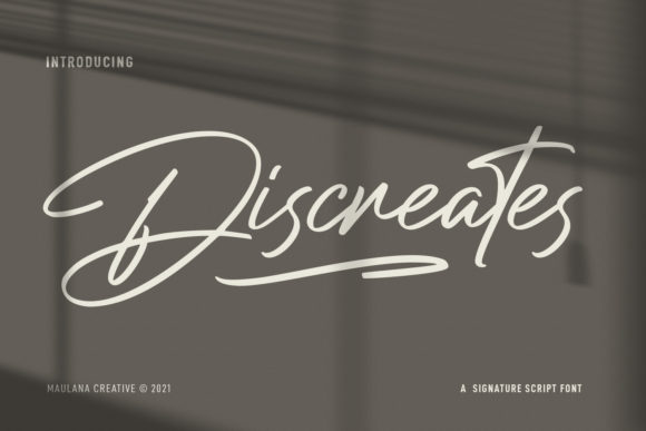 Discreates Font: A Designer's Take on Elegant Script