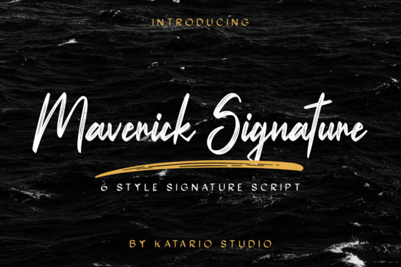 Elevate Editorial Design with Maverick Signature Font