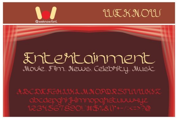Entertainment Font: A Chic Handwritten Typeface for Makers