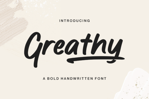 Greathy: A Handwritten Font for Modern Branding