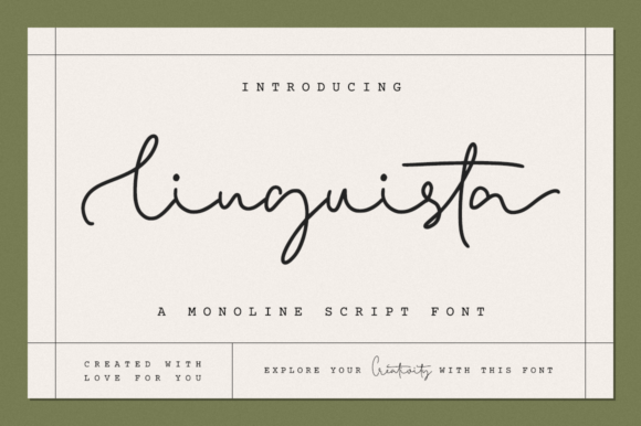 Linguista Font Review: Charm for Logos and Invitations