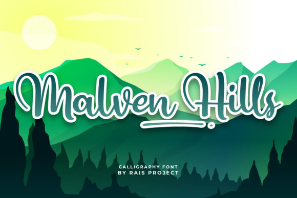 Malven Hills: A Delicate Script Font for Romantic Branding