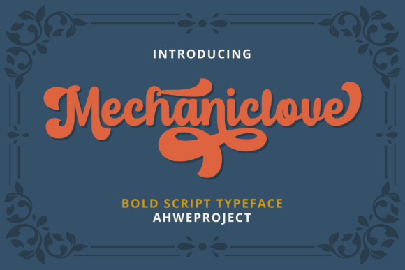 Mechaniclove: A Bold Retro Typeface for Logos