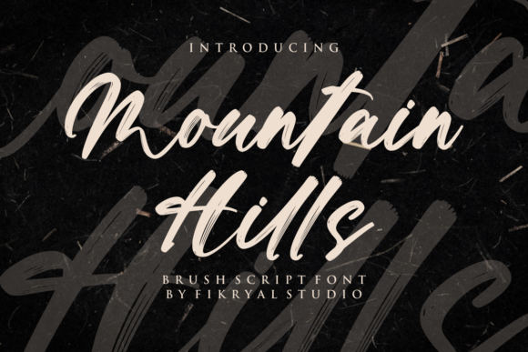Mountain Hills: A Modern Brush Typeface for Web Design