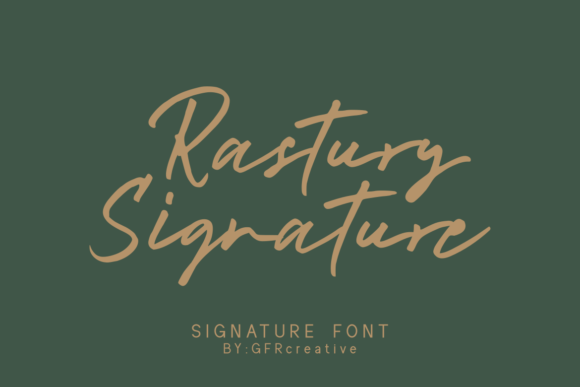Rastury Signature Font for Elegant Web Typography