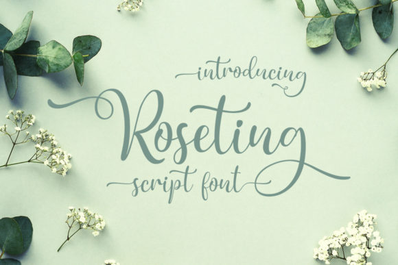 Roseting Font: Elevate Your Brand with Sweet Script Typography