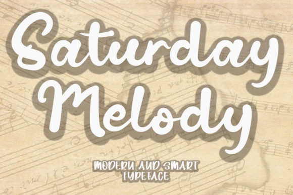 Saturday Melody: A Cheerful Script Handwritten Font for Editors