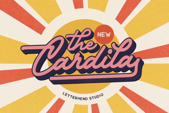 The Cardila Font: A Bold Retro Script for Modern Design