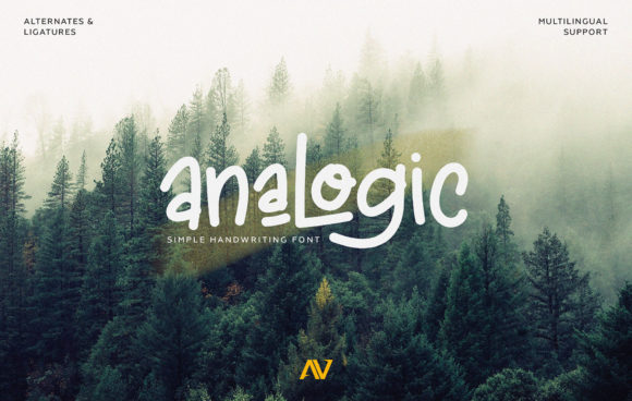Using Analogic Font for Relaxed Brand Identity Projects