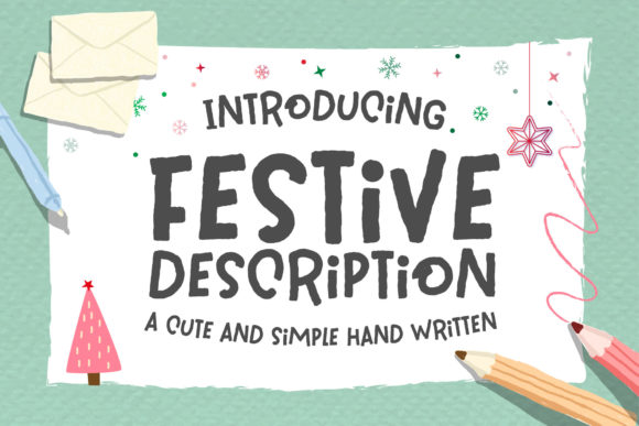Using Festive Description Font for Authentic Branding